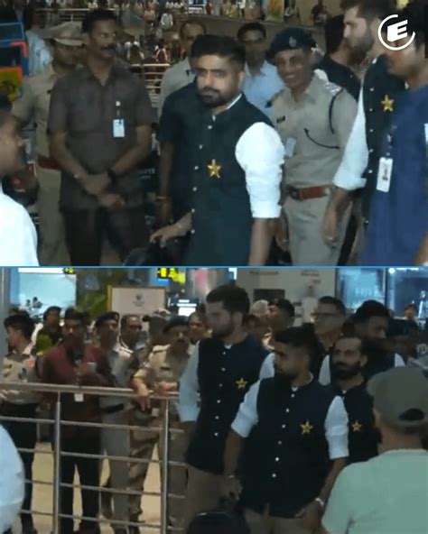 Pakistan Cricket team arrives at Hyderabad airport. (Source - ANI) # ...