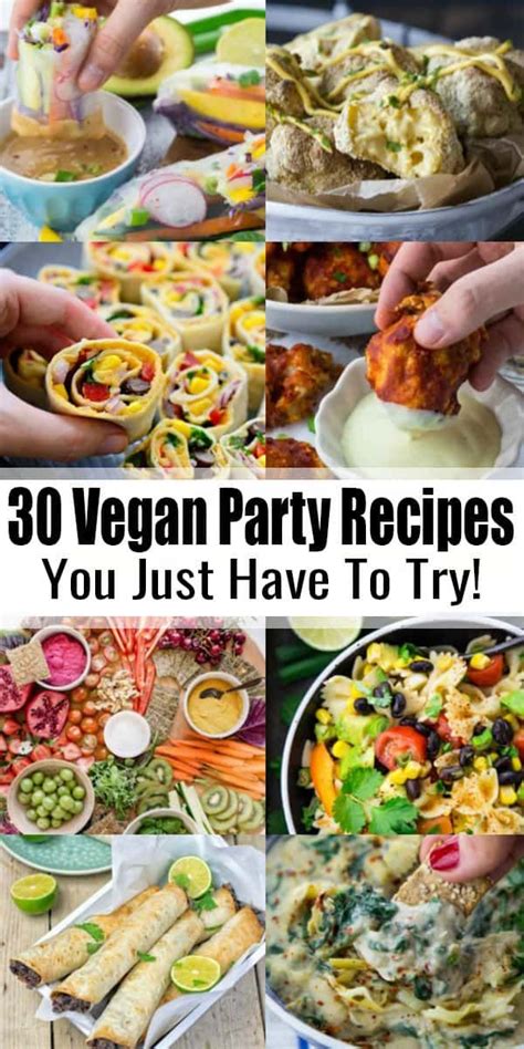 30 Amazing Vegan Party Recipes | Vegan appetizers recipes, Healthy ...