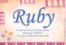 Ruby Name Meaning - Ruby name Origin, Name Ruby, Meaning of the name Ruby, Baby Name Ruby ...