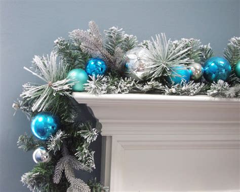 Christmas Garland With Blue Ornaments - Christmas Recipes 2021