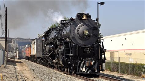 Santa Fe 3751 Steam Train to San Bernardino Railroad Days 2013 - YouTube