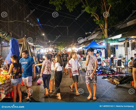 Tourist Come To Chatuchak Night Market for Shopping Editorial Stock ...