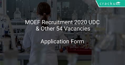 MOEF Recruitment 2020 UDC & Other 54 Vacancies - Latest Govt Jobs 2021 | Government Job ...