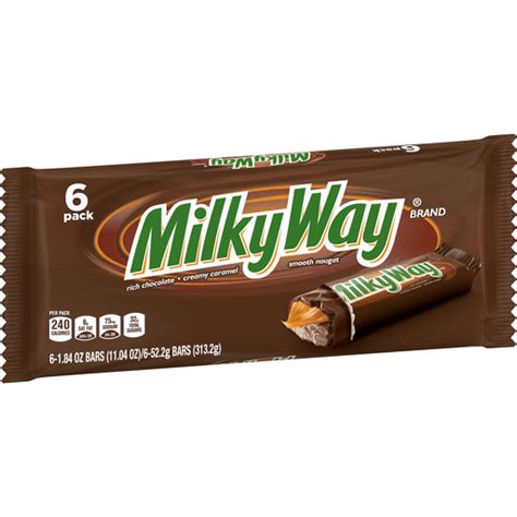 MILKY WAY Milk Chocolate Candy Bars Bulk Pack, Full Size, 1.84 oz ...