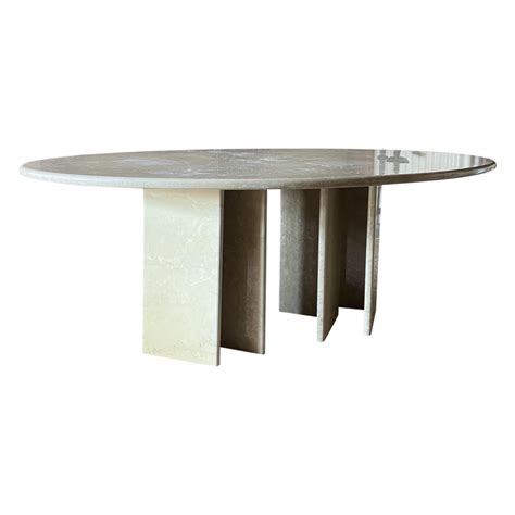 Oval Marble Dining Table – Pop Up Home