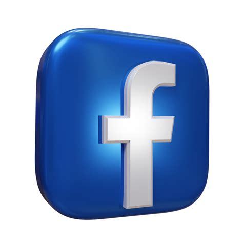 icono de renderizado 3d de facebook brillante 9673694 PNG