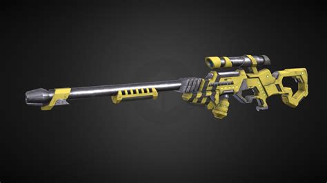 Sci-Fi Rifle - Download Free 3D model by ul1tka [648a72a] - Sketchfab