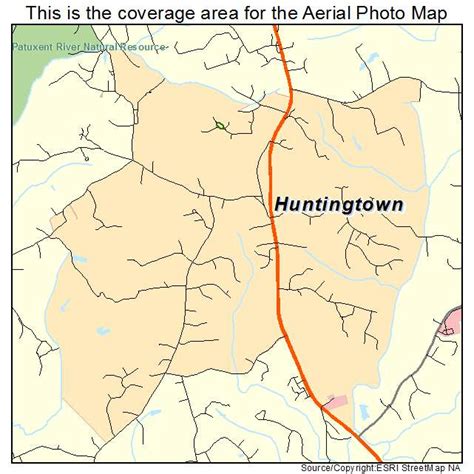 Aerial Photography Map of Huntingtown, MD Maryland