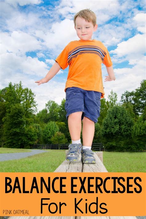 Balance Exercises For Kids - Intevention Ideas - Pink Oatmeal