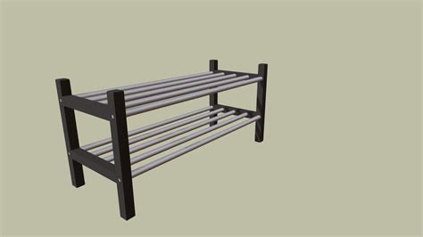 IKEA TJUSIG Shoe Rack - Download Free 3D model by HairMetalAddict [948a2d3] - Sketchfab