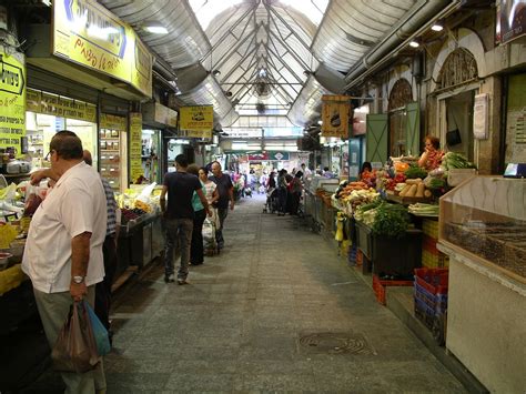 The popular market frequented by the locals