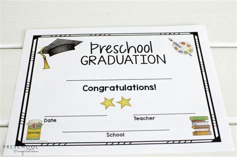 Preschool Graduation Certificate Template Free Collection