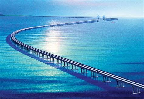 The world's longest bridge is the Danyang–Kunshan Grand Bridge in China ...