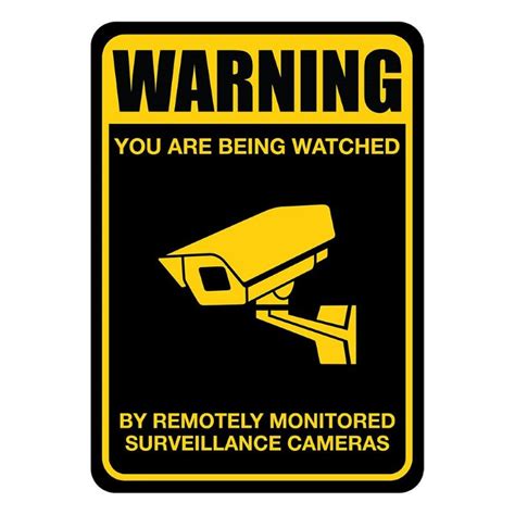 CSD | X2 Corflute CCTV Warning Sign, A3 size, UV rated, Laminated