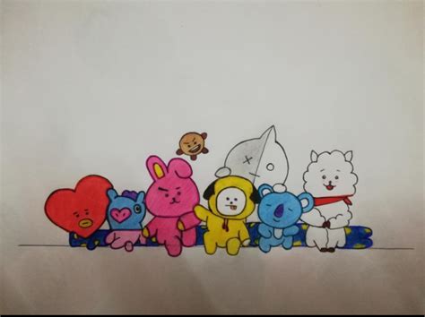 Drawings of bts bt21 - freelance service in Other