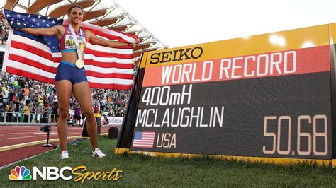 Sydney McLaughlin OBLITERATES her own WORLD RECORD for 400 hurdles ...