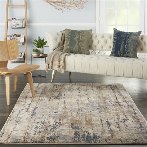 Nourison Concerto Distressed Abstract Beige/Grey 5'3" x 7'3" Area Rug, (5' x 7') - Walmart.com