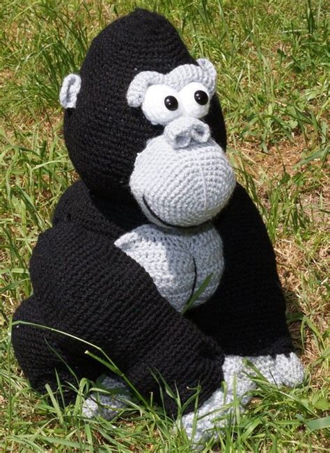 Crochet Patterns Animals Gorilla Building - Häkelanleitung | Affe häkeln, Tiere häkeln anleitung ...