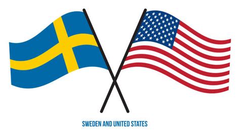 American Flag Swedish Flag Usa Sweden Stock Photos, Pictures & Royalty ...