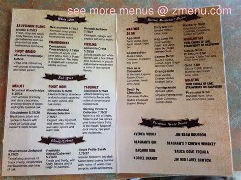 Online Menu of The Library Restaurant, Houghton, Michigan, 49931 - Zmenu