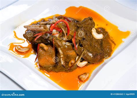 Curry lamb leg dish stock image. Image of cooking, dish - 41086563