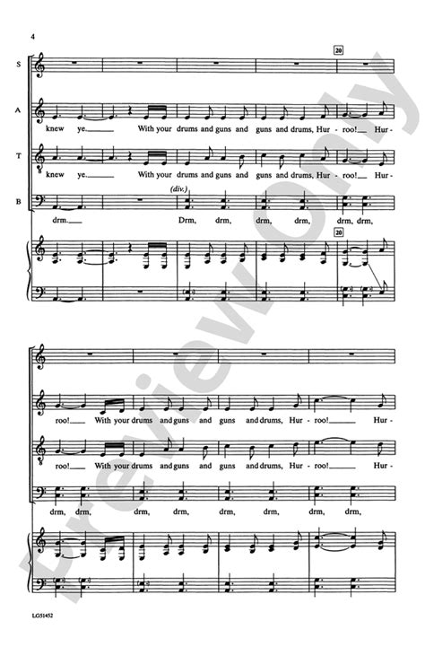 Johnny, I Hardly Knew Ye: SATB Choral Octavo - Digital Sheet Music Download