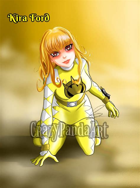 Kira Ford, Yellow Dino Thunder Ranger by CrazyPandaArt on DeviantArt