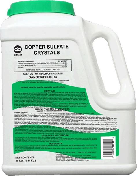 Copper Sulfate - Aquatic Control