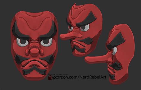 Tengu Mask 3d Files - Etsy