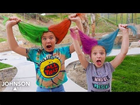 Kids Spray HAIR a CRAZY COLOR!!! 😱 Fun Hairstyle - YouTube