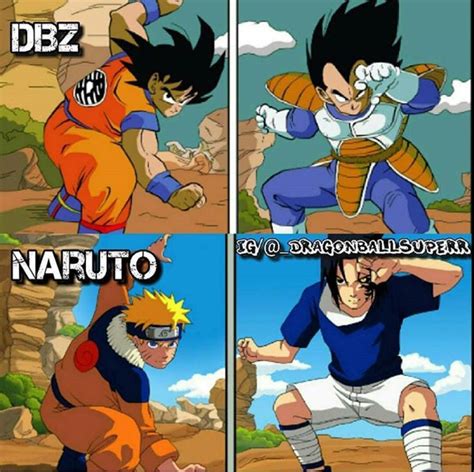 Estilo de combate DBZ Vs Naruto | Anime dragon ball super, Anime memes funny, Jojo's bizarre ...