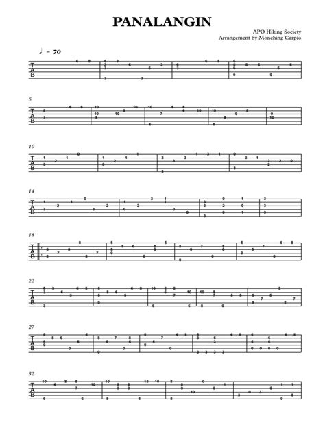 Panalangin Guitar TAB | PDF