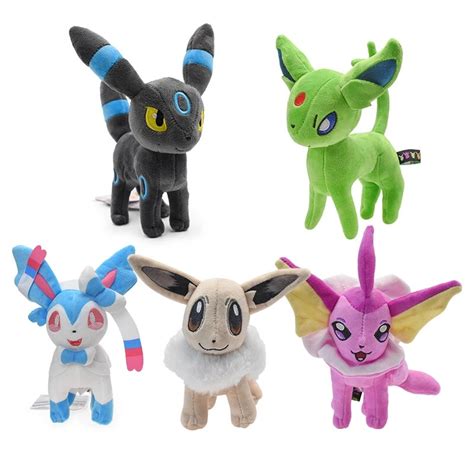 Umbreon Eevee Evolution Standing Shiny Animal Stuffed Plush Quality Cartoon Toy ...