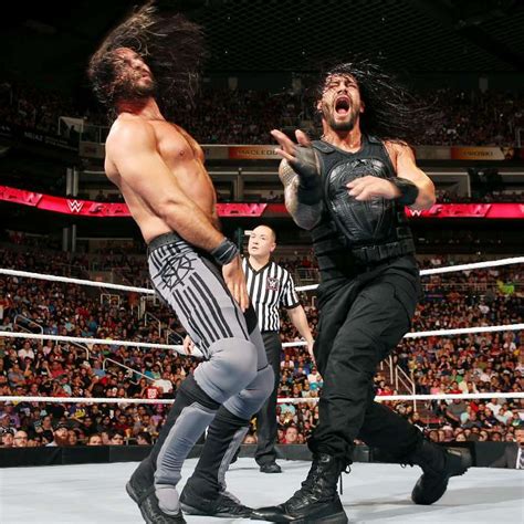 Roman Reigns vs. Seth Rollins: photos