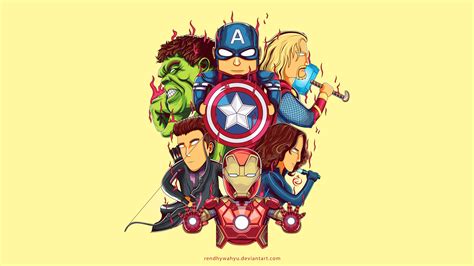 Little Avengers 4k Art Wallpaper 4K