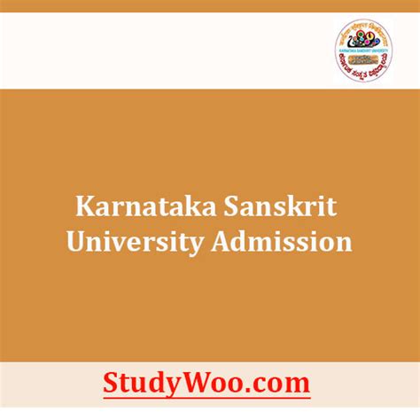 Karnataka Sanskrit University Admission 2024-25: KSU Application Form ...