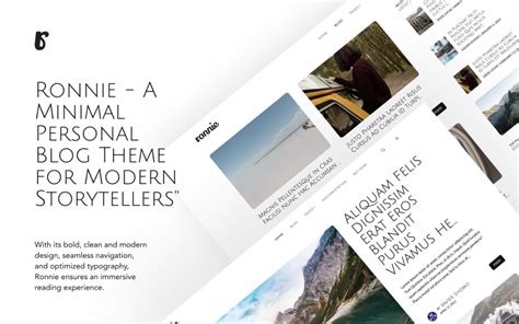 Ronnie - Personal Blog Wordpress Theme - TemplateMonster