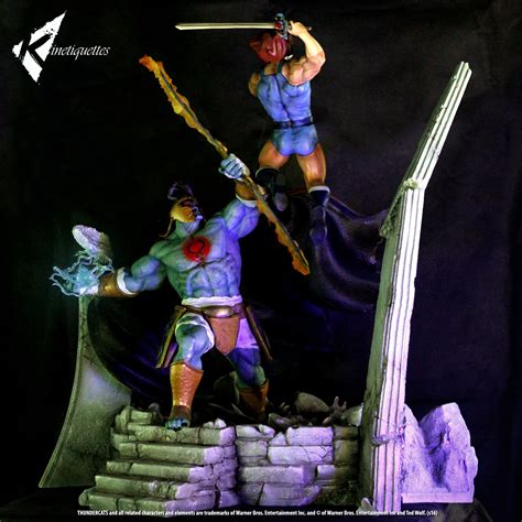 Kinetiquettes Thundercats Lion-O vs Mumm-Ra Dio Statue Pre-Order - The Toyark - News