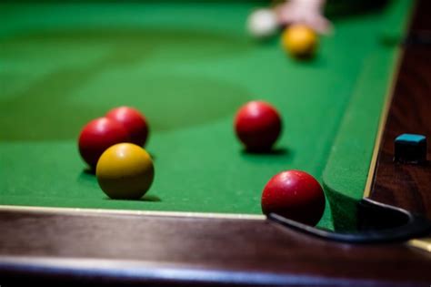 Premium Photo | Balls on pool table