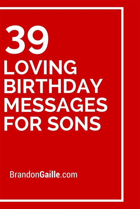 150 Loving Birthday Messages for Sons | Birthday messages for son, Birthday wishes for son ...