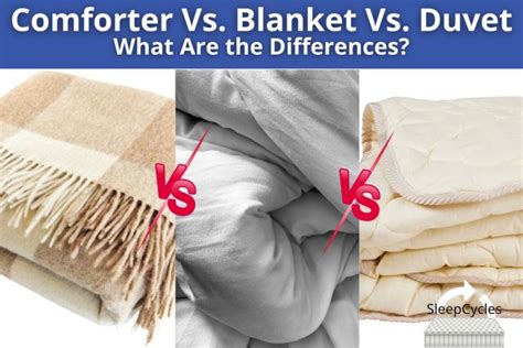 Comforter Vs. Blanket Vs. Duvet - What Are the Differences? - Sleep Cycles