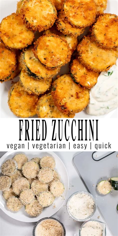 Fried Zucchini - Contentedness Cooking