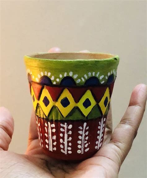 Kulhad painting | Painted pots diy, Art decor diy, Mug crafts