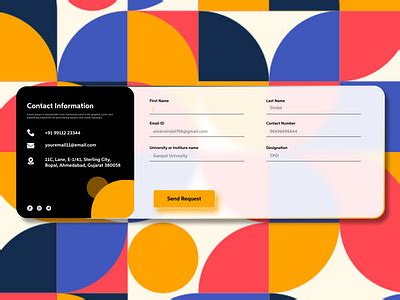 Contact-us Creative & Friendly Card Design. by Aman Sindal on Dribbble