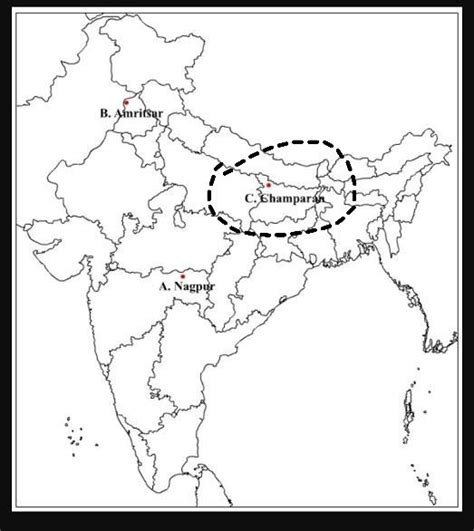 [Expert Verified] Champaran bihar on political map of india - Brainly.in