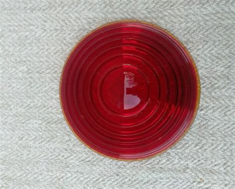 VINTAGE TEMPERED GLASS Traffic Railroad Signal Light Glass Lens USSR red $38.00 - PicClick