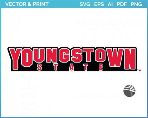 Youngstown State Penguins - Wordmark Logo (1993) - College Sports Vector SVG Logo in 5 formats