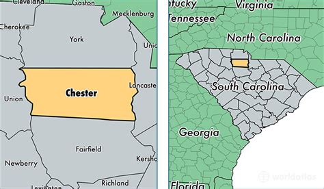 Chester County, South Carolina / Map of Chester County, SC / Where is Chester County?