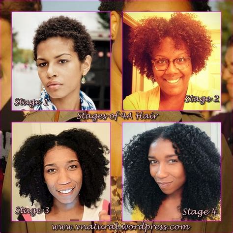 Stages of 4A Hair Types #4a hair | Natural hair inspiration, Hair inspiration, Beautiful natural ...