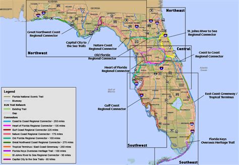 Florida Bike Trails Map | Draw A Topographic Map